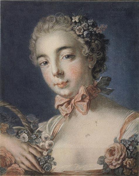 Louis-Marin Bonnet Head of Flora oil painting picture